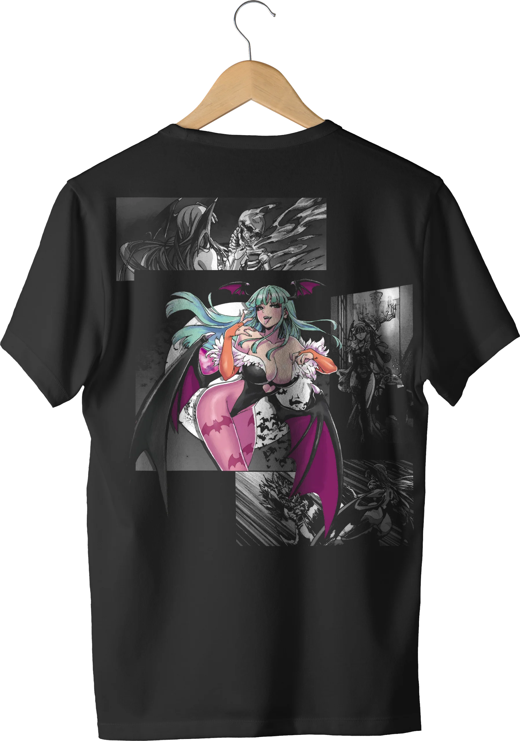 Darkstalkers Morrigan Manga Espalda Negra - La tienda más basada de Colombia 🗿