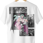 Darkstalkers Morrigan Manga Espalda Blanca - La tienda más basada de Colombia 🗿