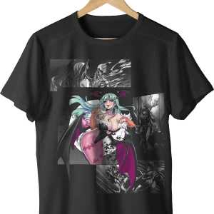 Darkstalkers Morrigan Manga Frontal Negra - La tienda más basada de Colombia 🗿