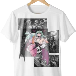 Darkstalkers Morrigan Manga Frontal Blanca - La tienda más basada de Colombia 🗿