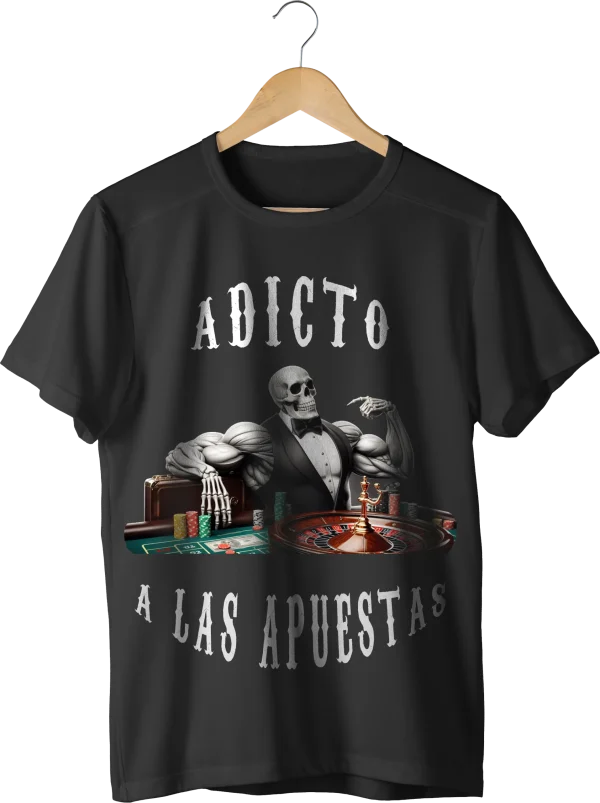 ADICTO A LAS APUESTAS — estampado delantero